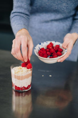 GR'EAT OVERNIGHT OATS • RASPBERRY • ALMOND