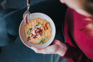 Sweet potato and mascarpone risotto