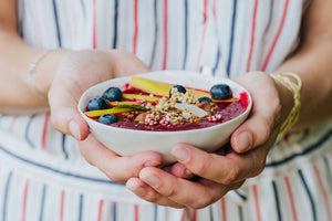 acai bowl with frozen banana